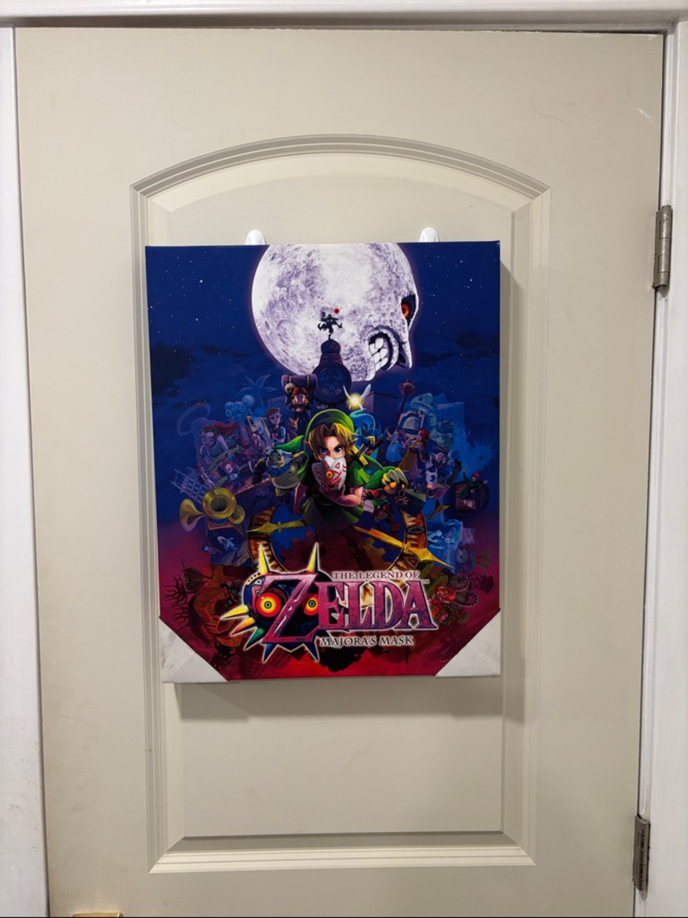 The Legend of Zelda Majora's Mask Poster - Vibrant Blue & Purple Artwork